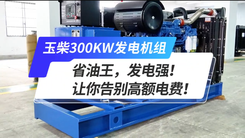 「視頻」玉柴300kw發(fā)電機(jī)組，省油王，發(fā)電強(qiáng)！讓你告別高額電費(fèi)！ 